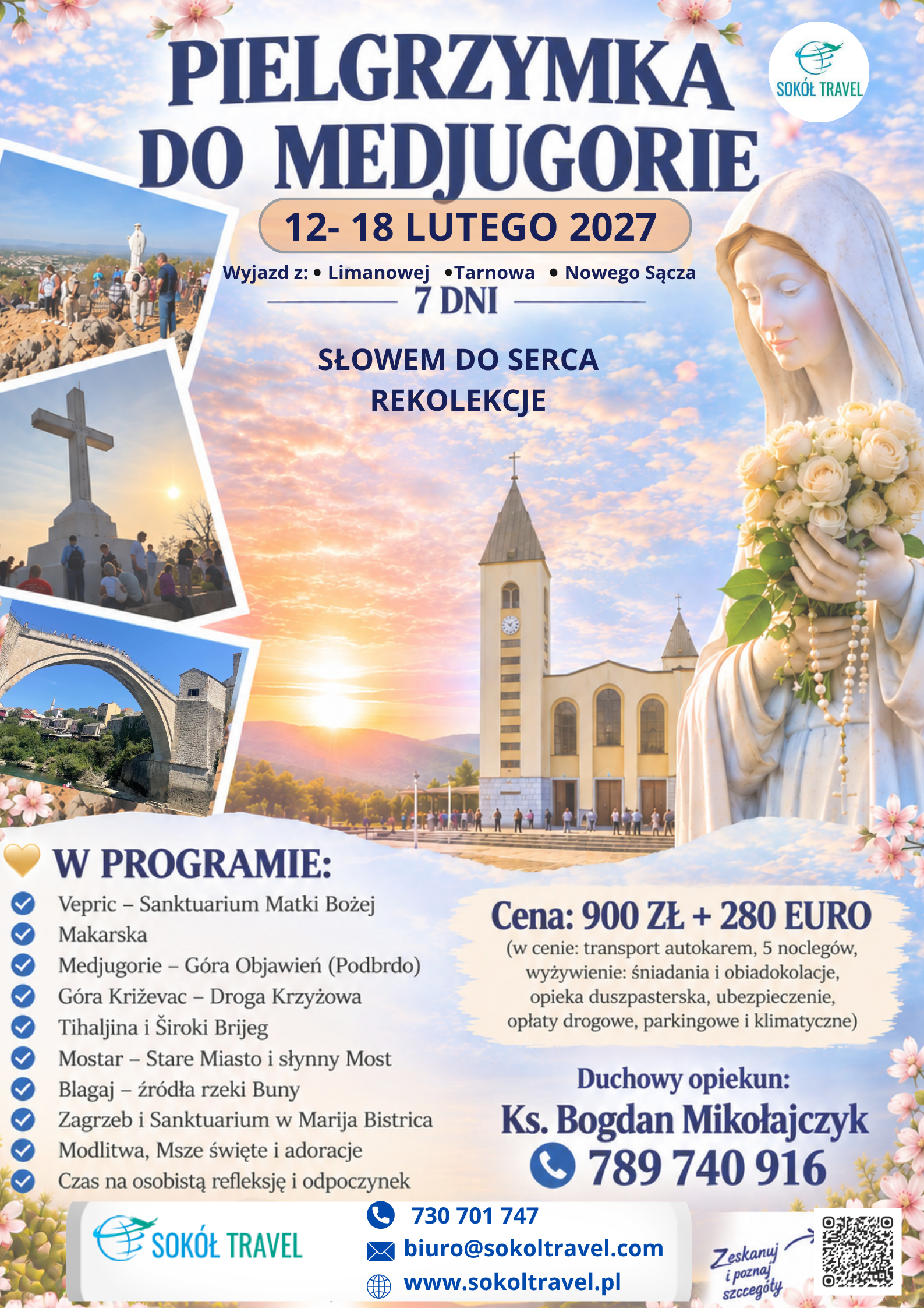 Pielgrzymka do Medjugorie – 12-18 luty 2027